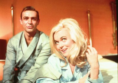 Shirley Eaton and Connery